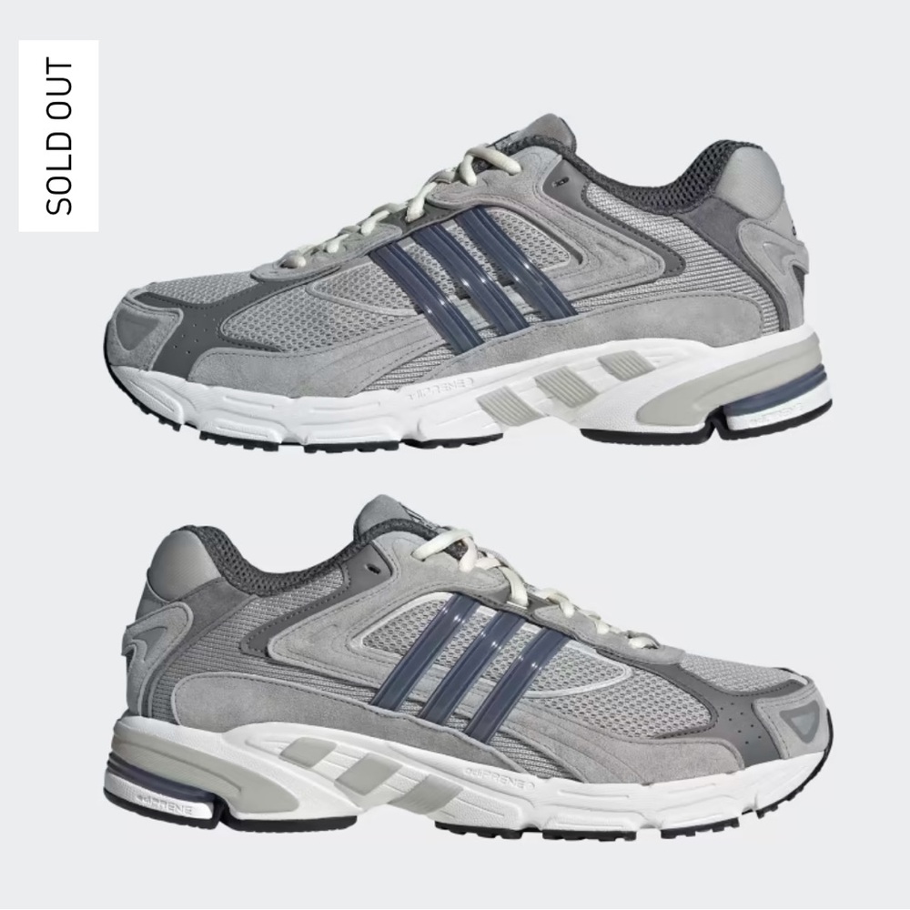 adidas Gray and Blue Men's Sneakers
